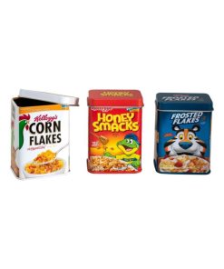 Accessoires pour cuisine enfant - set de 3 boîtes métalliques céreales - N/A