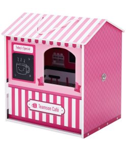 Olivia's Little World Maison de poupée City Café en bois pour fille rose TD-12953A - N/A