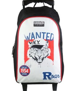 BAGTROTTER Sac à dos à roulettes Vorax Noir Tigre - Noir