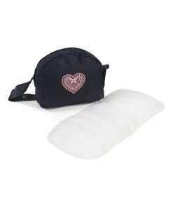 Sac à langer pour poussettes de poupées, Mélange anthracite - bleu foncé - rose - N/A