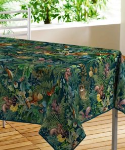 Nappe rectangulaire toile cirée 140x240 cm Féérique - Vert