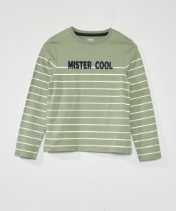 T-shirt en maille jersey 'Mister Cool' - Vert