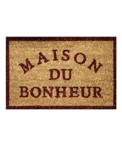 Paillasson coco Maison du Bonheur - Marron