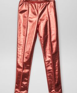 Legging long brillant - Rouge