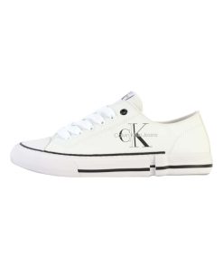 Basket À Lacets Enfant Calvin Klein Low Cut Lace-up - Blanc