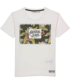 Tee Shirt Manche Courte Kaporal Enfant Roll - Blanc