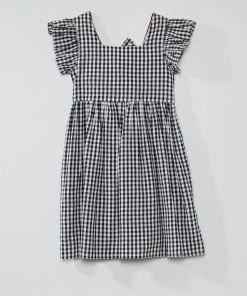 Robe en voile de coton - Noir