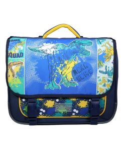BAGTROTTER Cartable 38 cm Phileas Bleu Dinosaure - Bleu