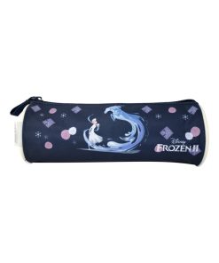 BAGTROTTER Trousse scolaire ronde Phileas & Frozen / Reine Des Neiges Bleue - Bleu
