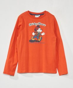 T-shirt en maille jersey 'DS' - Orange