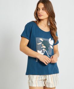 Ensemble pyjama - 2 pièces - bleu/rose