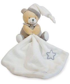 doudou Babynat Ours Gris BN0137 Les Luminescents Pantin - Gris