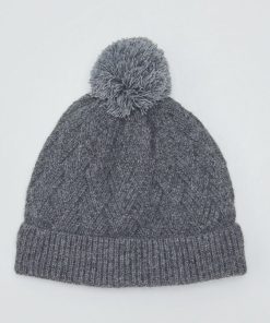 Bonnet en maille fantaisie - Gris