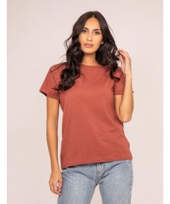 T-shirt col rond FLAGNOL - Rouge brique