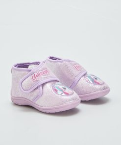 Chaussons montant à scratch - Violet
