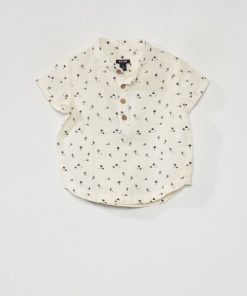 Chemise col mao - Blanc