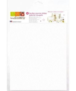 36 feuilles azymes blanches A4 pour nougat - N/A
