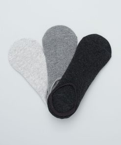 Lot de 3 socquettes - Blanc/gris/noir