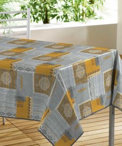Nappe rectangle PVC Tazina - Gris