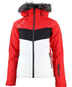 Blouson de ski femme AFIDOL - Rouge