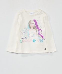 T-shirt à manches longues 'Reine des Neiges' - Beige