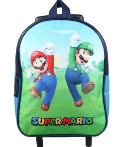 BAGTROTTER Sac à dos à roulettes 31 cm maternelle Super Mario Bleu - Bleu