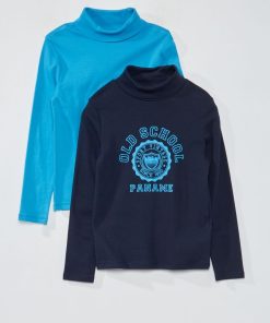 Lot de 2 sous-pulls - Bleu/Marine