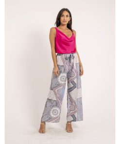 Caraco satin FELANA - Rose fushia