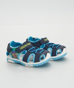 Sandales plates type sport 'Pat' Patrouille' - Bleu