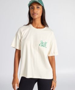 T-shirt en jersey avec broderie - Beige