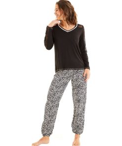 Pantalon de pyjama ANNAPURNA - Pomm'Poire - Noir