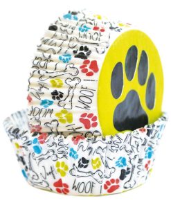 Caissettes pour cupcakes - chien - Multicolore
