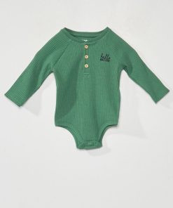 Body en maille côtelée - Vert