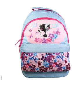 BAGTROTTER Sac à dos 2 compartiments Lili Lou Chat Rose - Rose