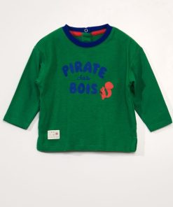 T-shirt en jersey manches longues - Vert
