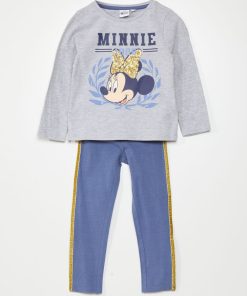 Ensemble t-shirt + pantalon - 2 pièces - Gris/bleu
