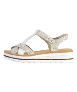 Sandales Cuir Rieker Everest V7919 - Blanc