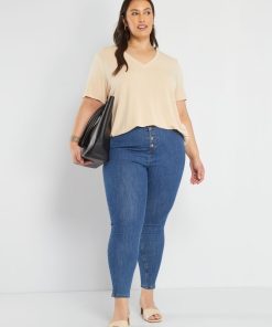 Jean skinny - L34 - Bleu