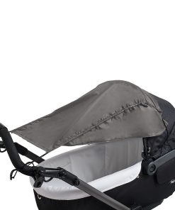 Pare-soleil avec protection latérale pour poussett - gris