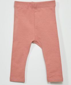 Legging long uni en maille jersey - Rose