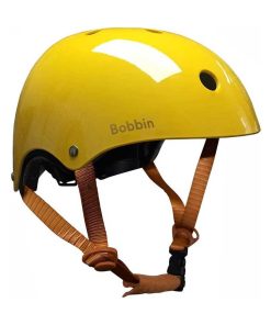 Casque vélo jaune brillant Bobbin - Jaune foncé