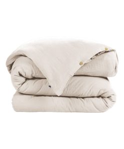 Housse de couette Double Gaze Coton Collection Gaia - Beige