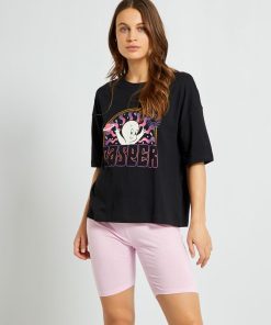 Pyjama court t-shirt + short 'Casper' - 2 pièces - Noir