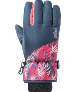 Bejo Gants de ski Vipo pour filles - Bleu Rose