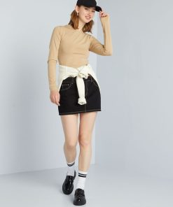 T-shirt cropped - Beige