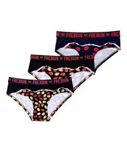 Lot de 3 Boxers fille Best Of Anniversary Freegun - Noir