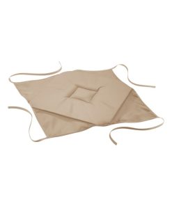 Coussin galette de chaise 36 x 36 x 3.5 cm Lin essentiel - Beige