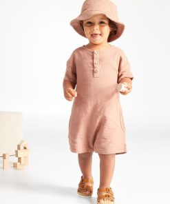 Ensemble combinaison + chapeau - 2 pièces - Brun rosé