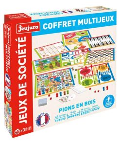 Coffret Multijeux De Societe - Pions En Bois - N/A