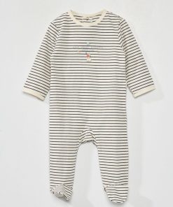 Pyjama en jersey avec imprimé - Blanc